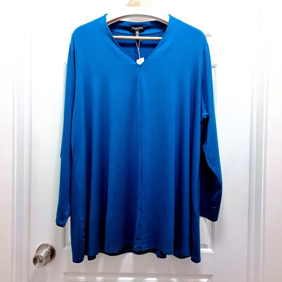 Eileen Fisher Jewel V-Neck Tunic Size 2X - Picture 2 of 10